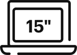 15 inch sleeve feature icon